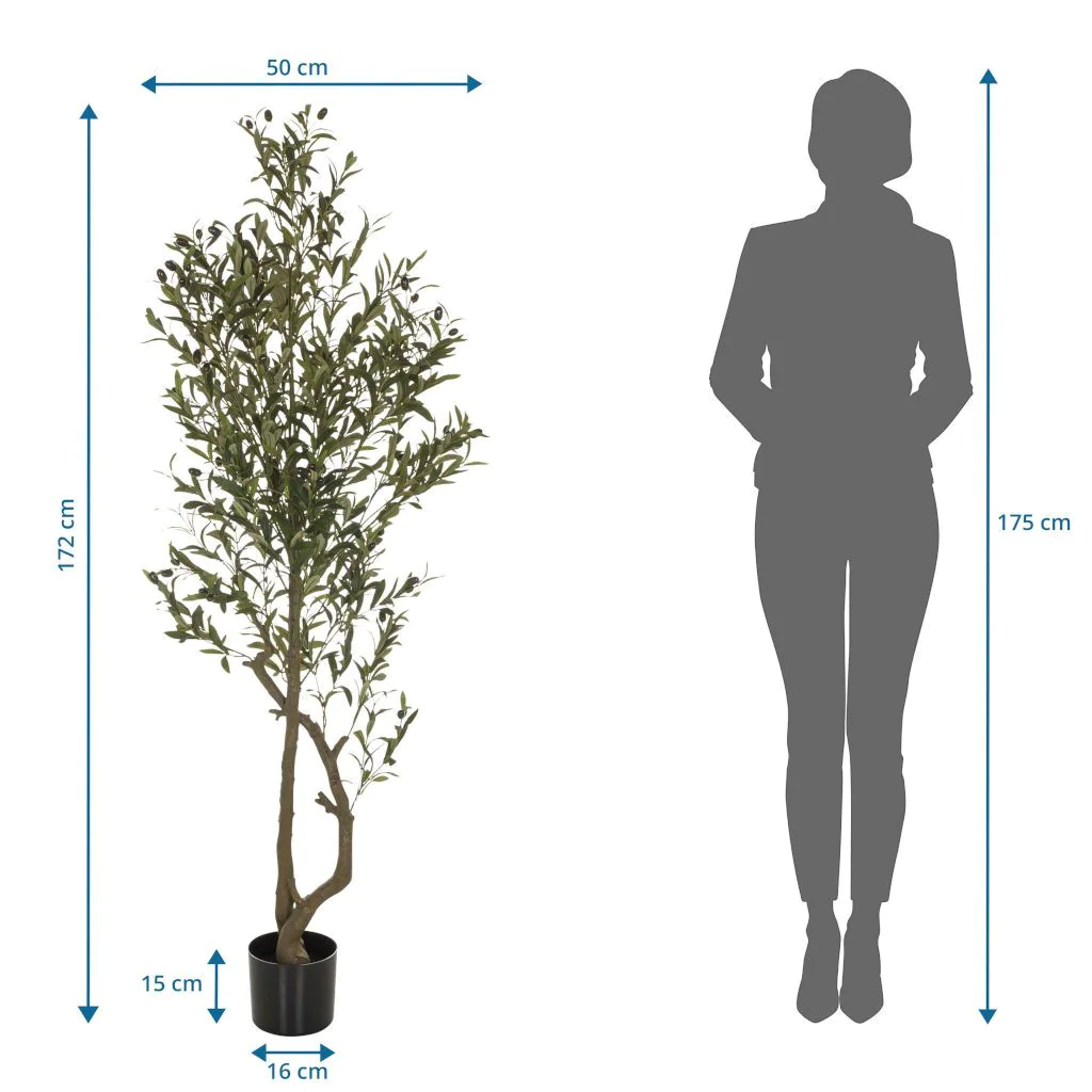 Kunstpflanze OLIVE I von HJH - Produktbild 4 von 4