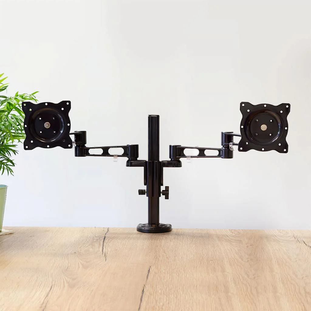 Monitorhalterung 2-fach 13–26" Aluminium Armlänge 358 mm von LogiLink - Produktbild 4 von 18