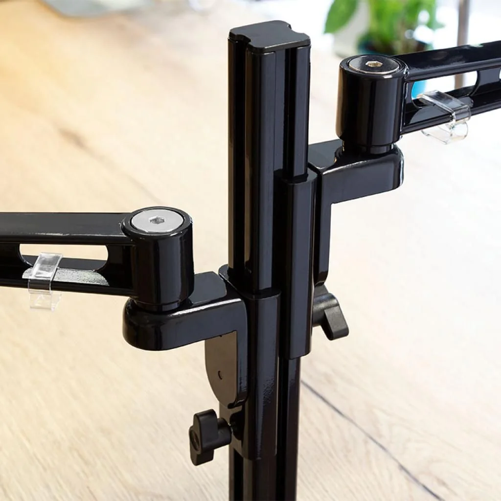 Monitorhalterung 2-fach 13–26" Aluminium Armlänge 358 mm von LogiLink - Produktbild 8 von 18
