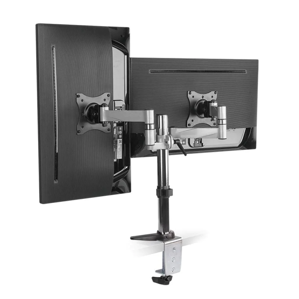 Monitorhalterung 2-fach 13–27" Aluminium Armlänge 342 mm von LogiLink - Produktbild 5 von 9