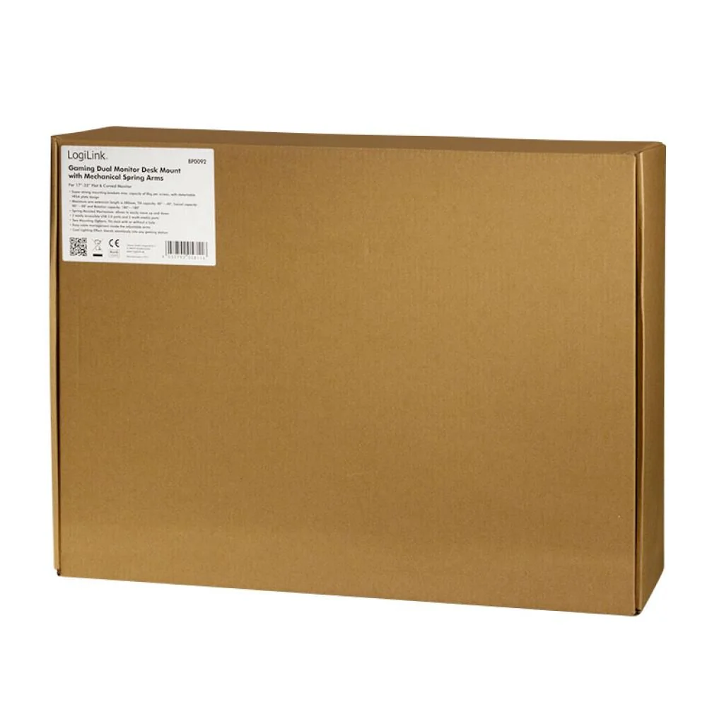 Gaming-Monitorhalterung 2-fach 17-32" Gasdruckfeder von LogiLink - Produktbild 11 von 12