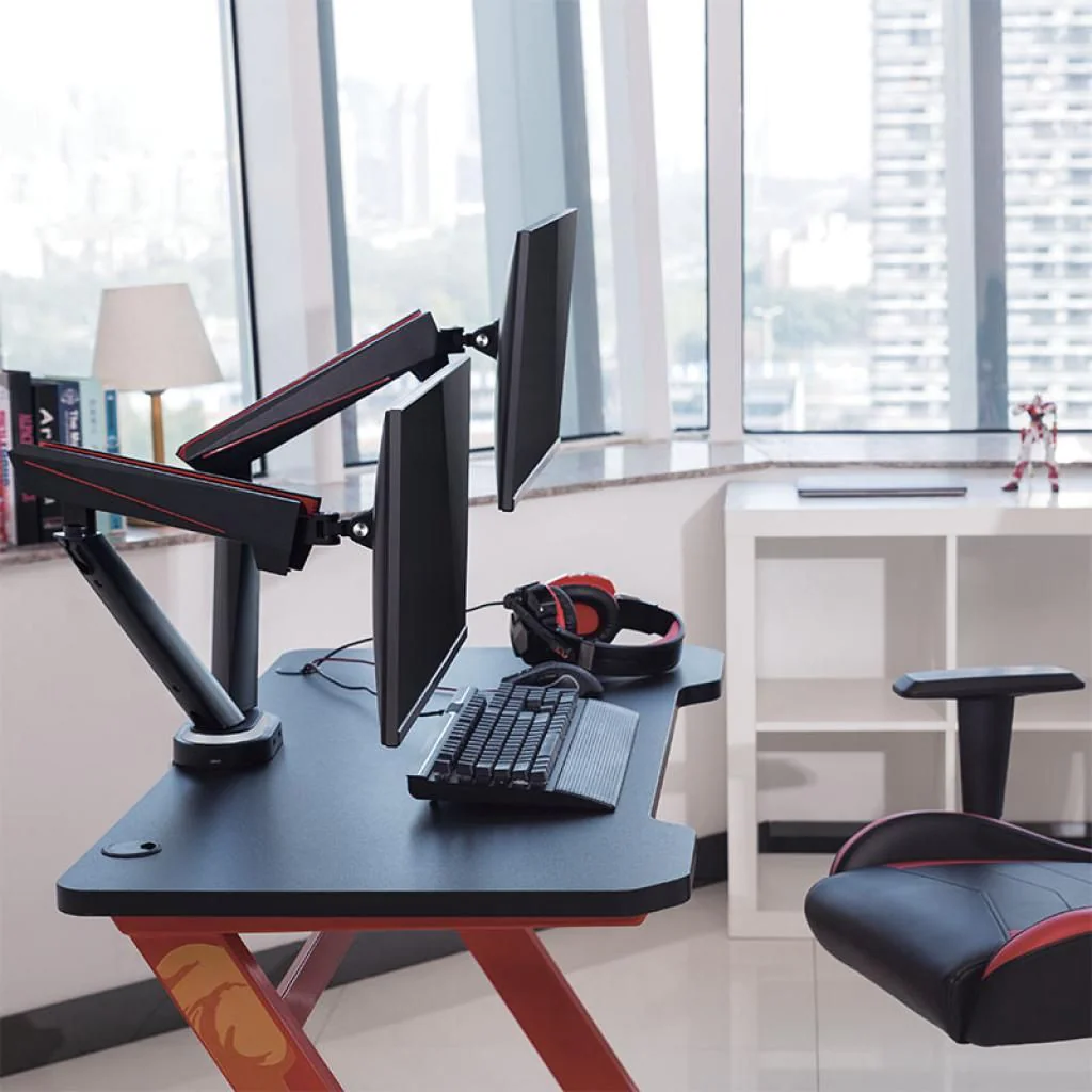 Gaming-Monitorhalterung 2-fach 17-32" Gasdruckfeder von LogiLink - Produktbild 9 von 12