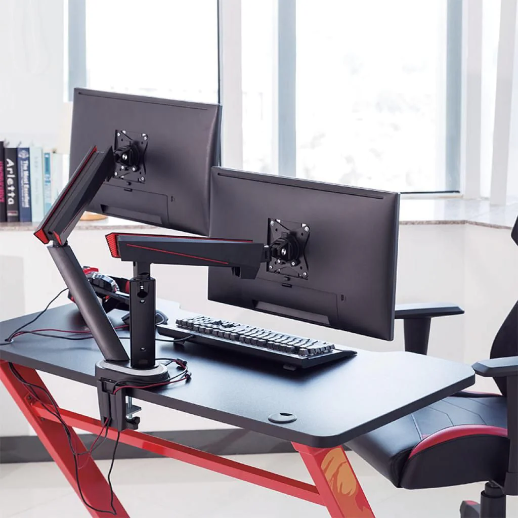 Gaming-Monitorhalterung 2-fach 17-32" Gasdruckfeder von LogiLink - Produktbild 10 von 12