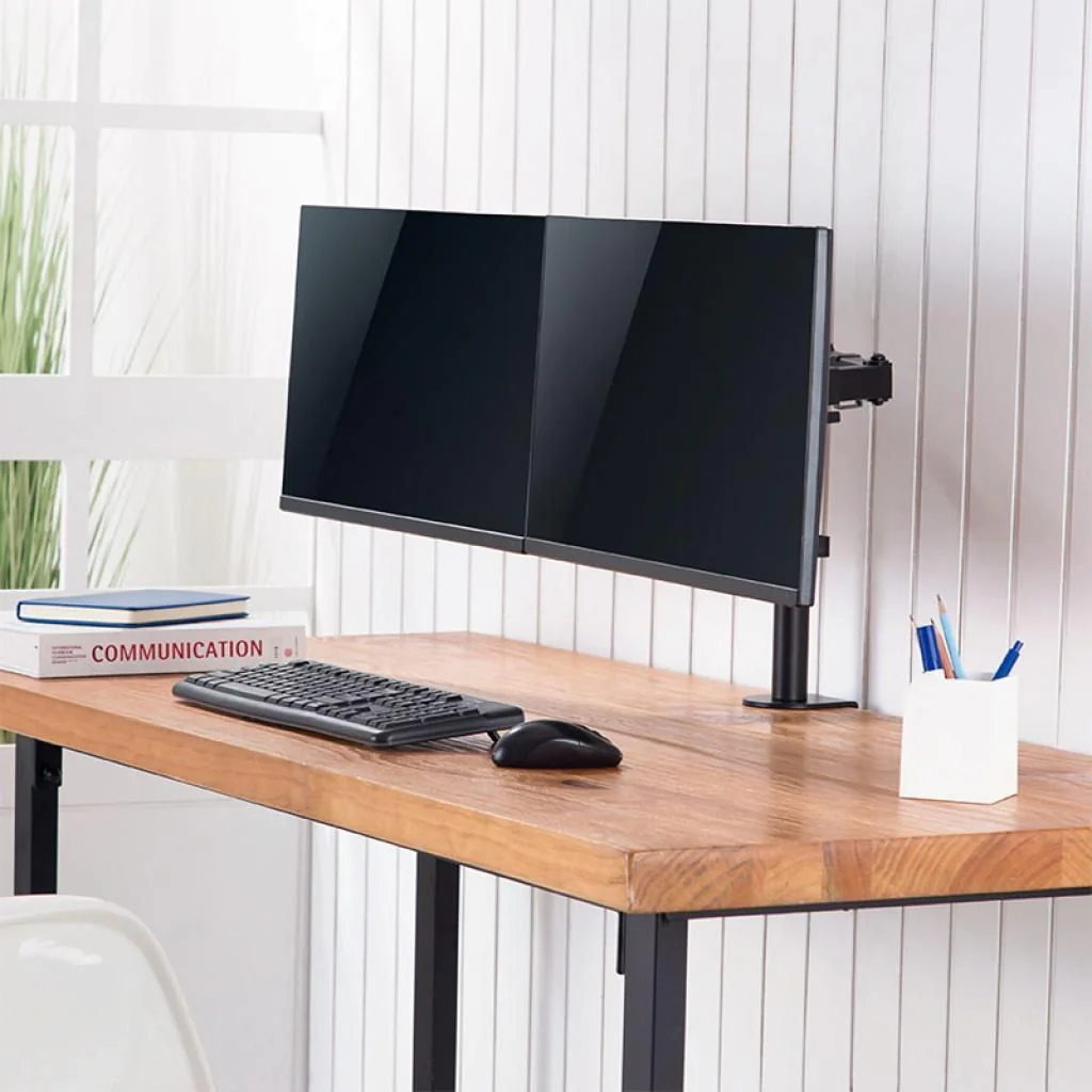 Monitorhalterung 2-fach 17–32" Armlänge je 390 mm von LogiLink - Produktbild 5 von 13