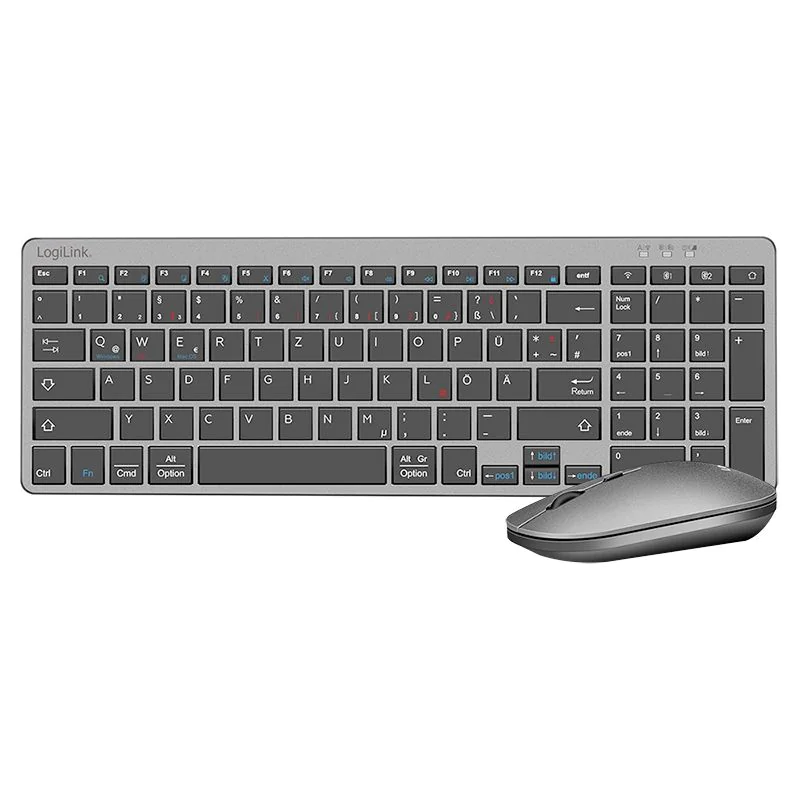 2,4 GHz Funk & BT 5.0 Dual-Mode Tastatur & Maus Set von LogiLink - Produktbild 1 von 9