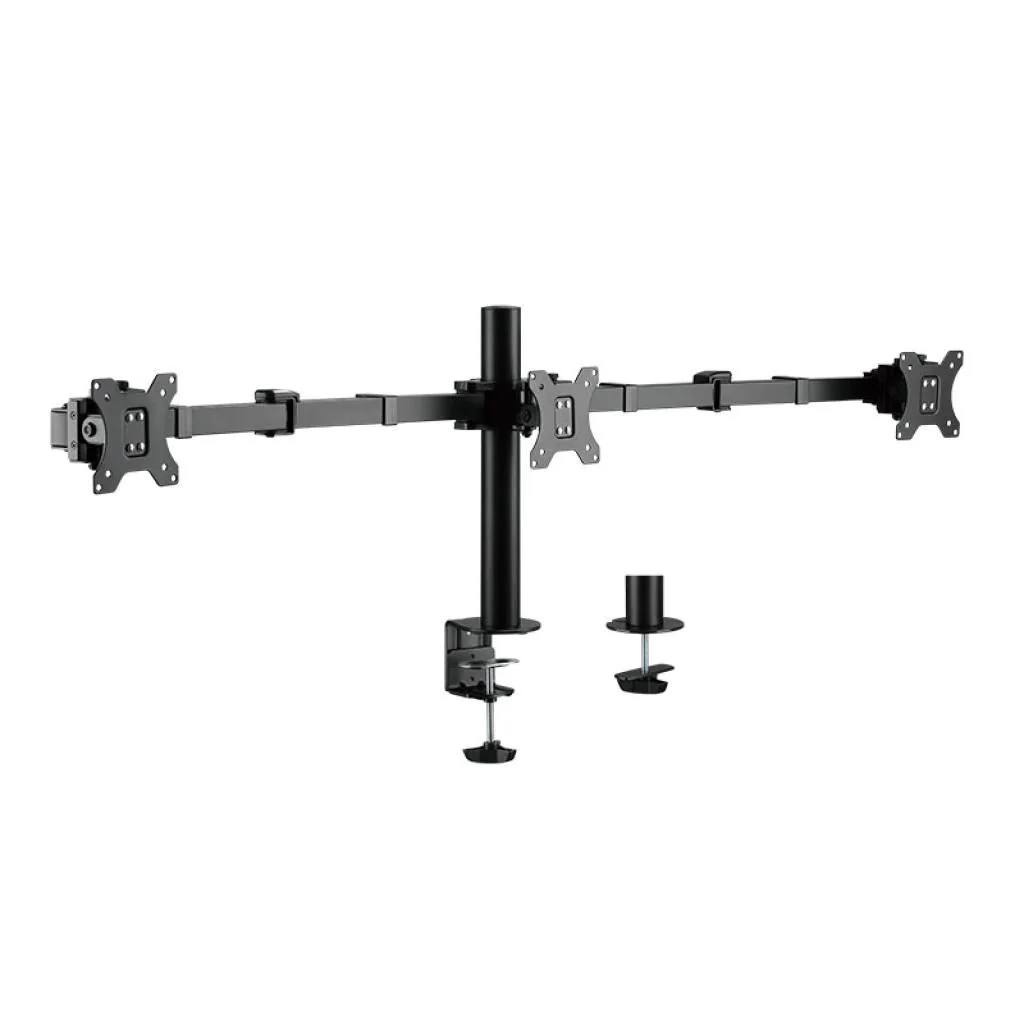 3-fach-Monitorhalterung 17–27" 7 kg je Arm max. Armläne 380 mm von LogiLink - Produktbild 1 von 13