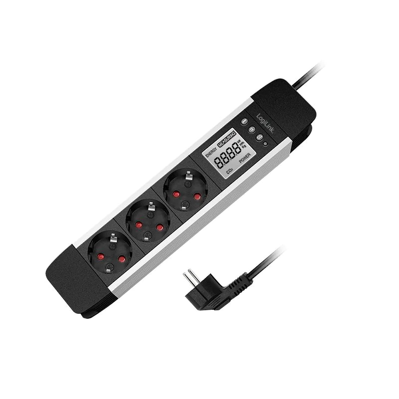 3-fach Steckdosenleiste LCD Display Echtzeit Energieverbrauch/CO2-Emission - TDI-LPS285