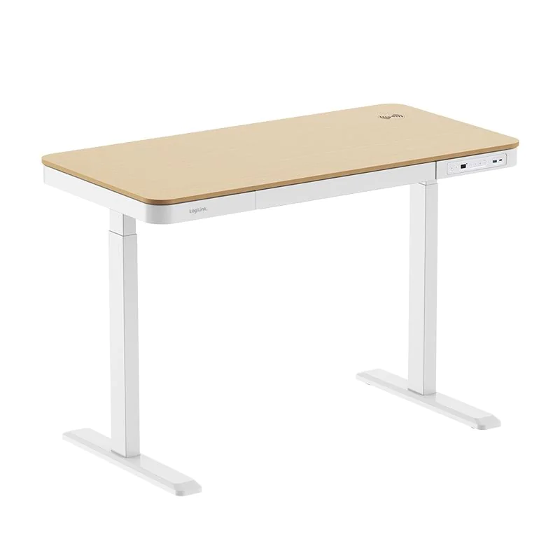 Elektrisch höhenverstellbarer Schreibtisch kabelloses Laden 2x-USB-Ports von LogiLink - Produktbild 1 von 10