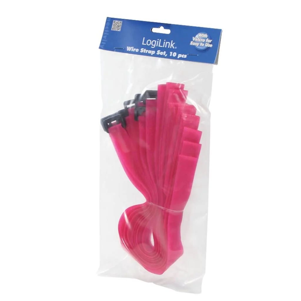 Kabelbinder (Klett) PA66 10 Stk. rosa B 20 mm L 500 mm von LogiLink - Produktbild 3 von 7