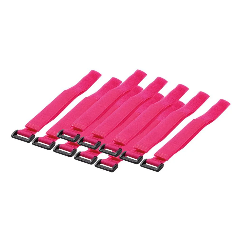 Kabelbinder (Klett) PA66 10 Stk. rosa B 20 mm L 500 mm von LogiLink - Produktbild 1 von 7