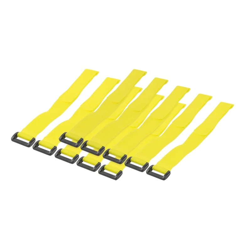 Kabelbinder (Klett) PA66 10 Stk. gelb B 20 mm L 300 mm - TDI-KAB0015