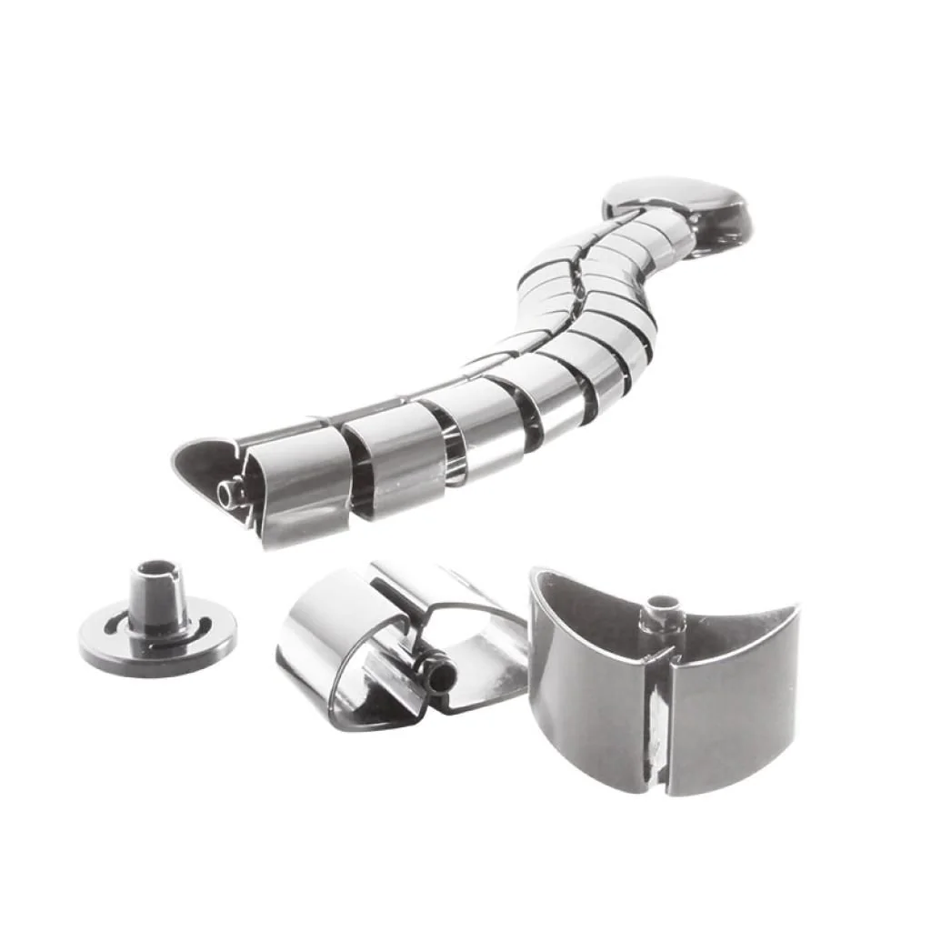 Kabelkanal flexibel 720 x 75 mm (15 Gelenke) silber von LogiLink - Produktbild 5 von 19