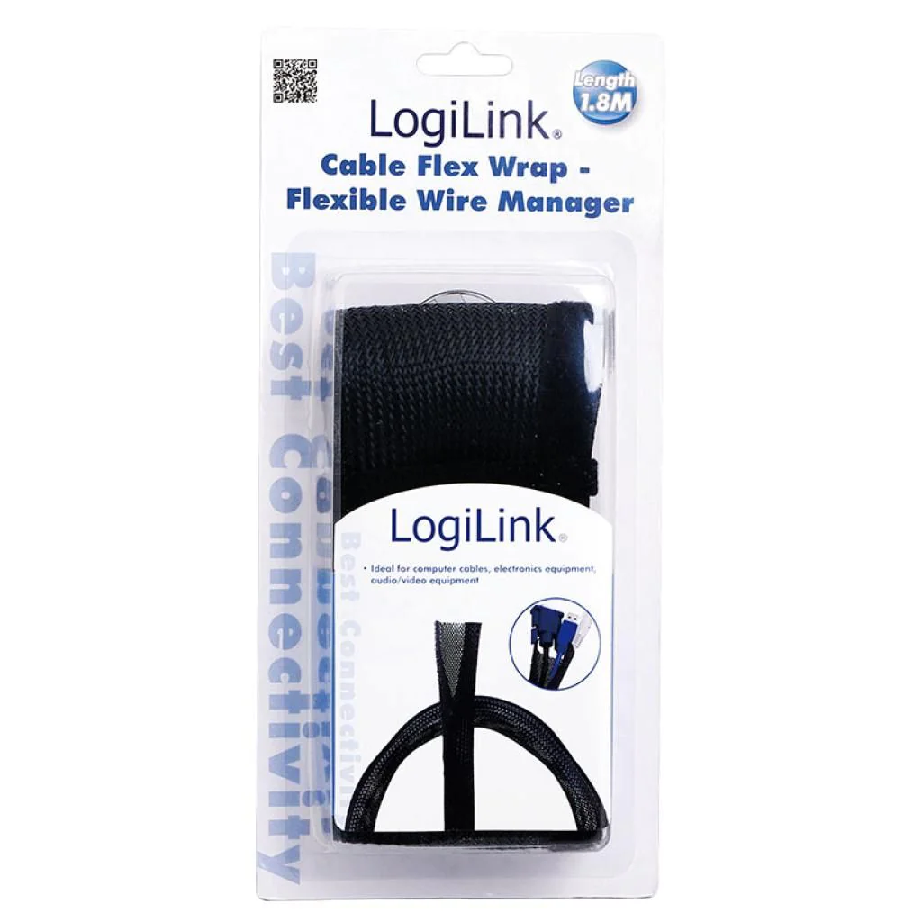Kabelschlauch Ø32 mm mit Klettverschluss von LogiLink - Produktbild 4 von 9