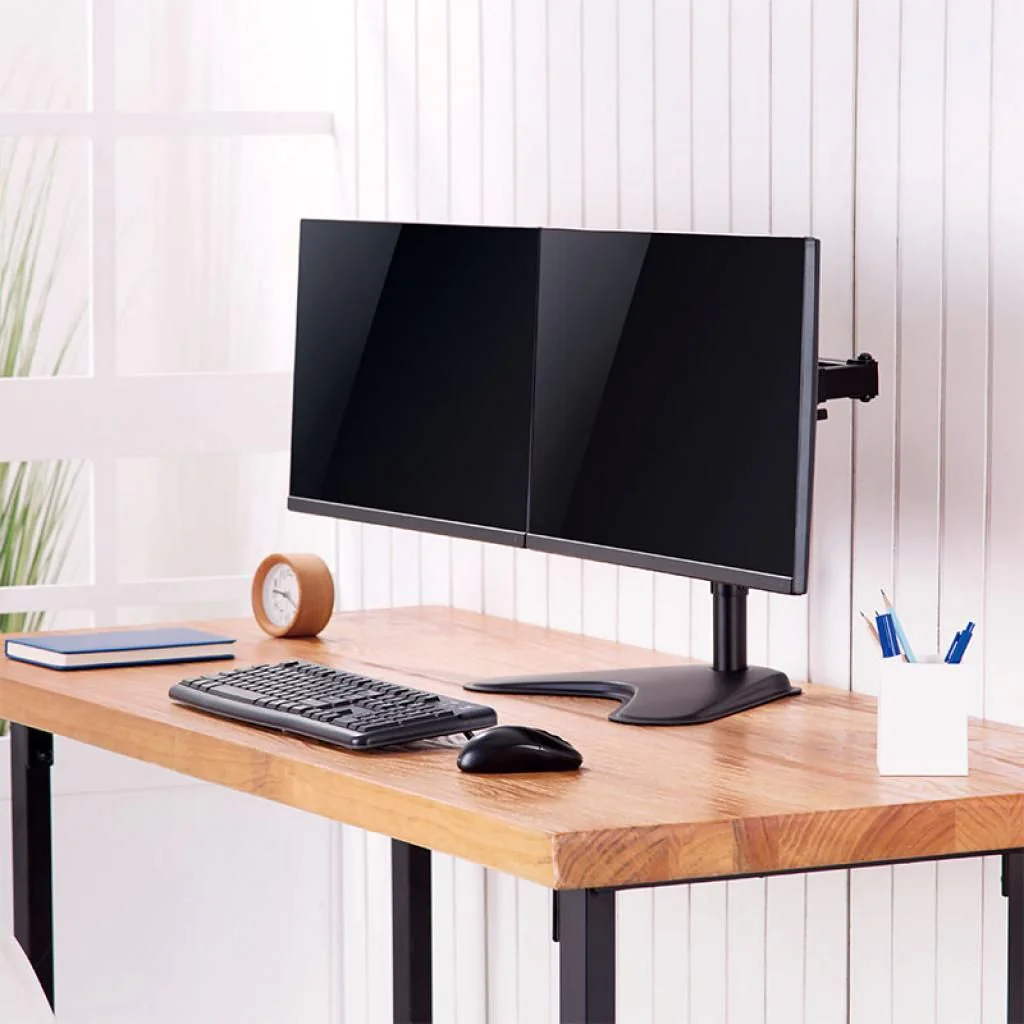 Monitorständer 2-fach 17–32" Stahl Armlänge je 390 mm von LogiLink - Produktbild 5 von 15