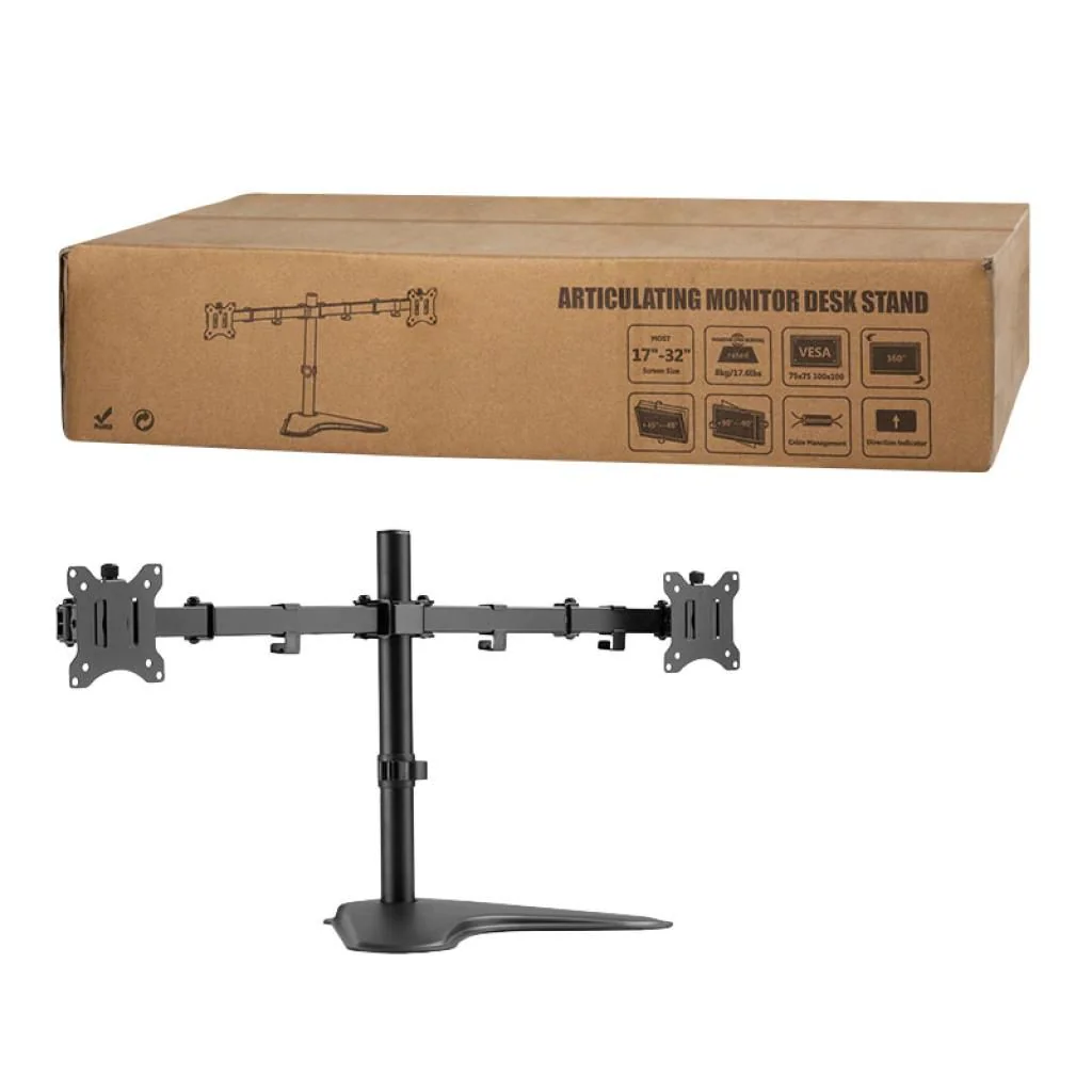 Monitorständer 2-fach 17–32" Stahl Armlänge je 390 mm von LogiLink - Produktbild 8 von 15