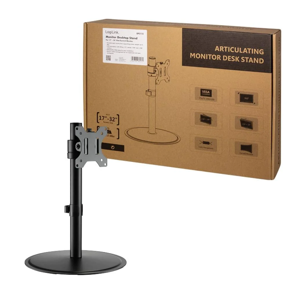 Monitorständer 17–32" Stahl Curved Screens von LogiLink - Produktbild 7 von 13
