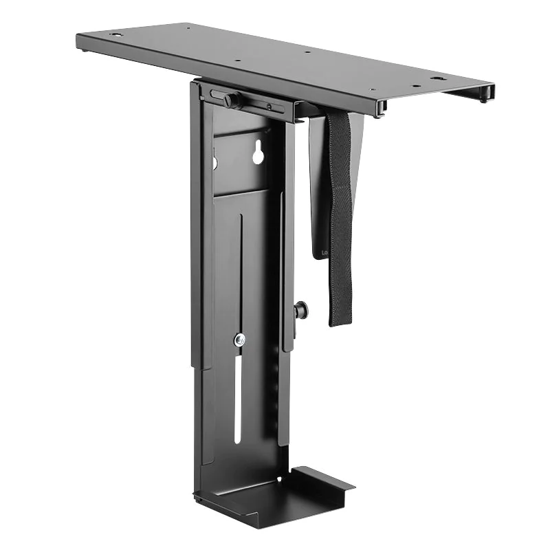 PC-Tower-Halterung bis 10 kg H 300–533 mm B 88–203 mm drehbar Schwarz von LogiLink - Produktbild 1 von 10
