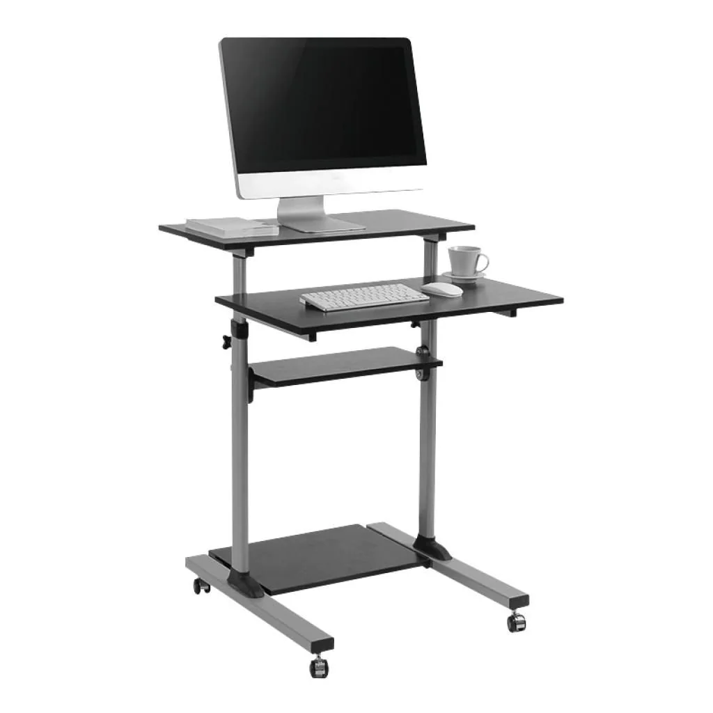 Sitz-/Steharbeitsplatz höhenverstellbar rollbar 60 kg max. von LogiLink - Produktbild 5 von 13