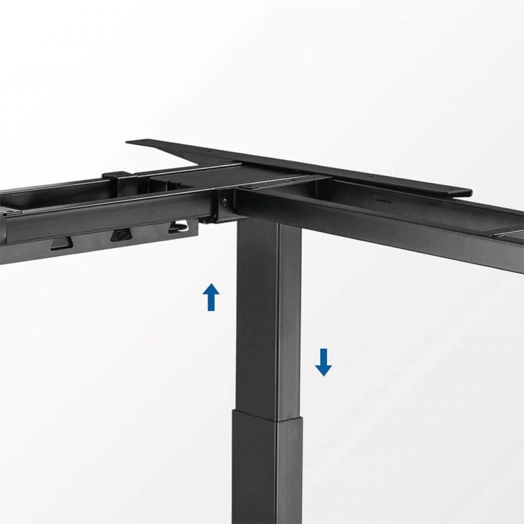 Elektrisch verstellbares Schreibtischgestell 3 Motoren 90° L-Form 620–1280 mm von LogiLink - Produktbild 3 von 18