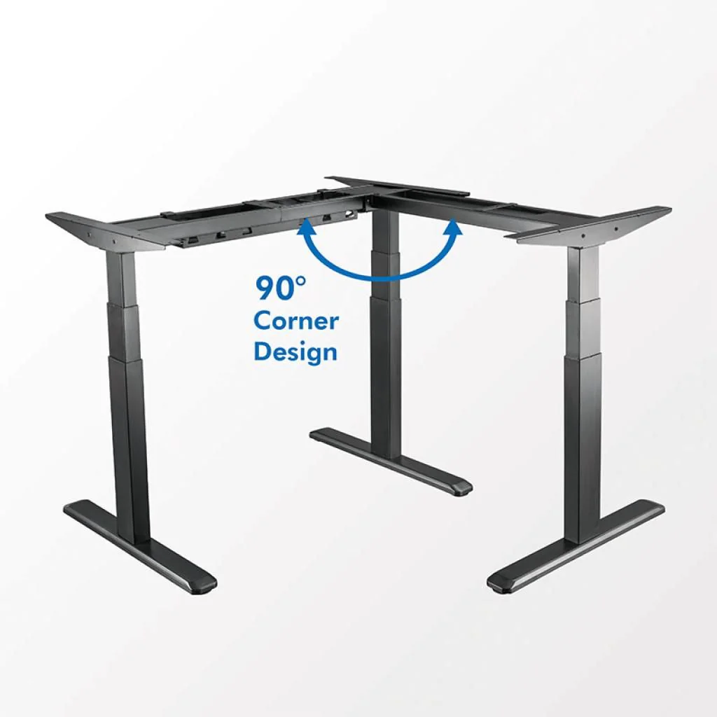 Elektrisch verstellbares Schreibtischgestell 3 Motoren 90° L-Form 620–1280 mm von LogiLink - Produktbild 6 von 18