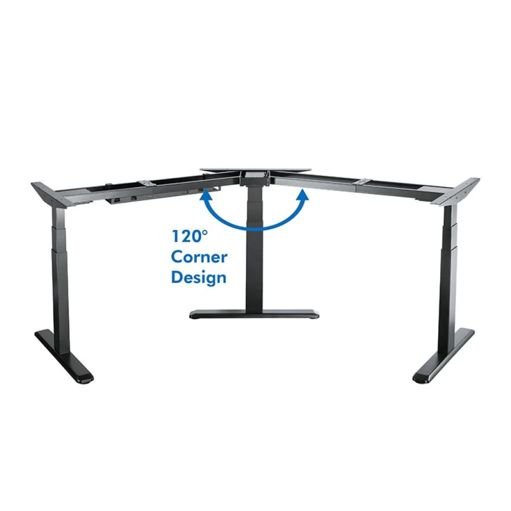 Elektrisch verstellbares Schreibtischgestell 3 Motoren 120° Design 620–1280 mm von LogiLink - Produktbild 3 von 17