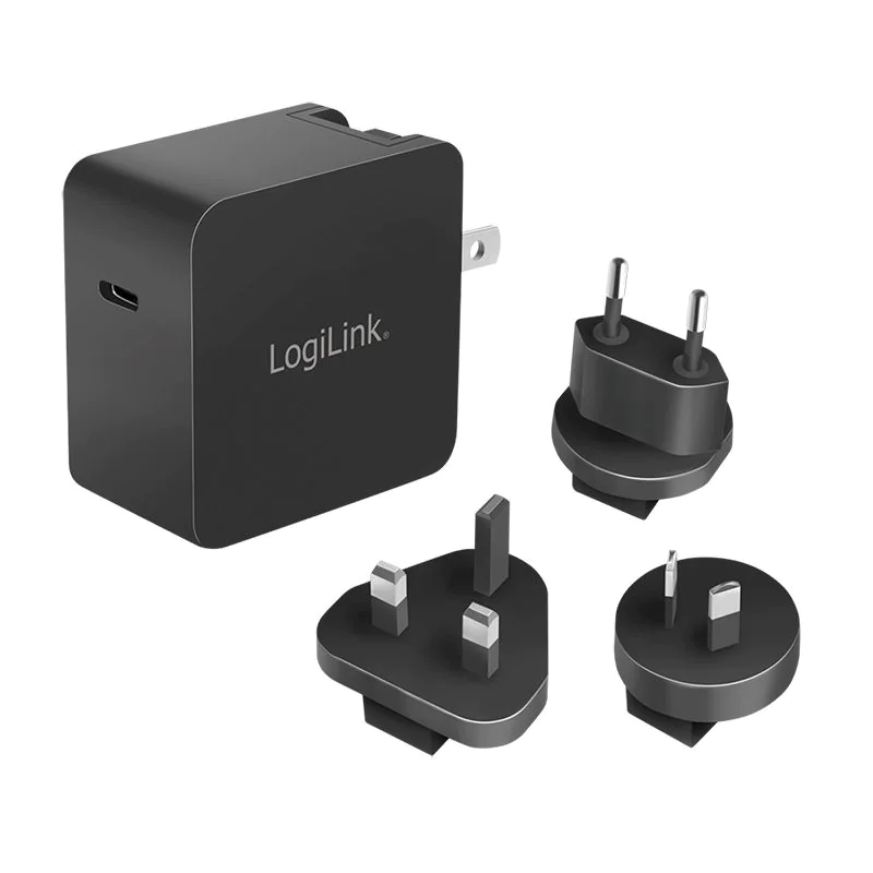 USB-Steckdosenreiseadapter 65 W GaN 1x USB-C Schwarz - TDI-PA0302