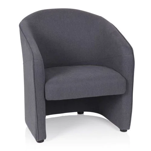 Loungesessel Club Sessel SAN JUAN Stoff dunkelgrau von HJH - Produktbild 1 von 6