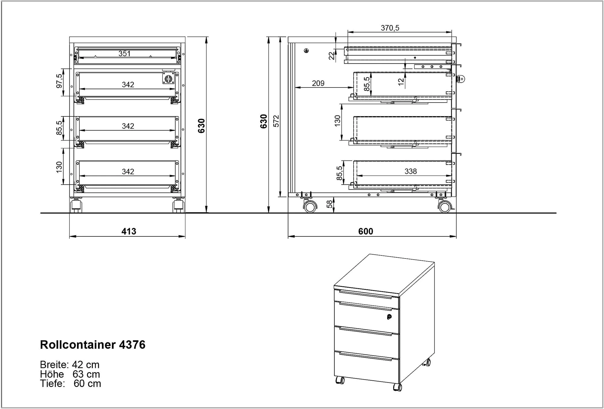 Rollcontainer Mailand 4376 von BME home - Produktbild 7 von 7