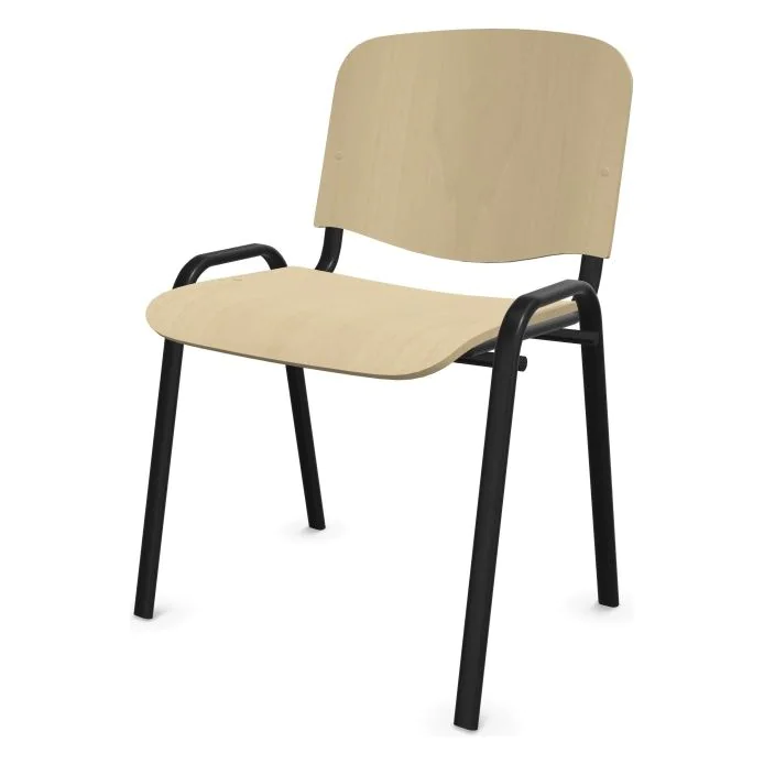 Konferenzstuhl ISO Wood - NST-ISO-DE-4L-BL-WOOD-1.007-GB