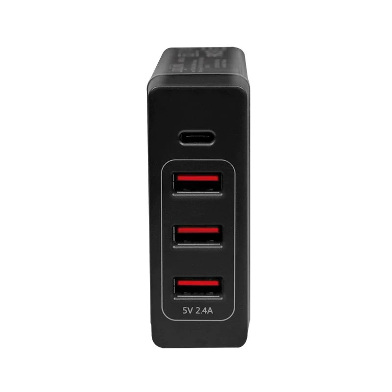 4-fach-USB-Tischladeadapter 72 W 3x USB-A 1x USB-C (PD) Schwarz von LogiLink - Produktbild 3 von 8
