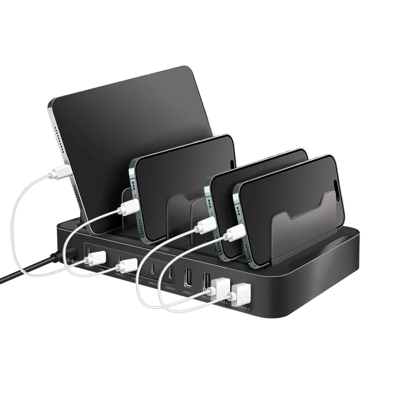 USB-C-Ladestation 4x USB-A & 6x USB-C PD & QC 3.0 120 W schwarz von LogiLink - Produktbild 5 von 9