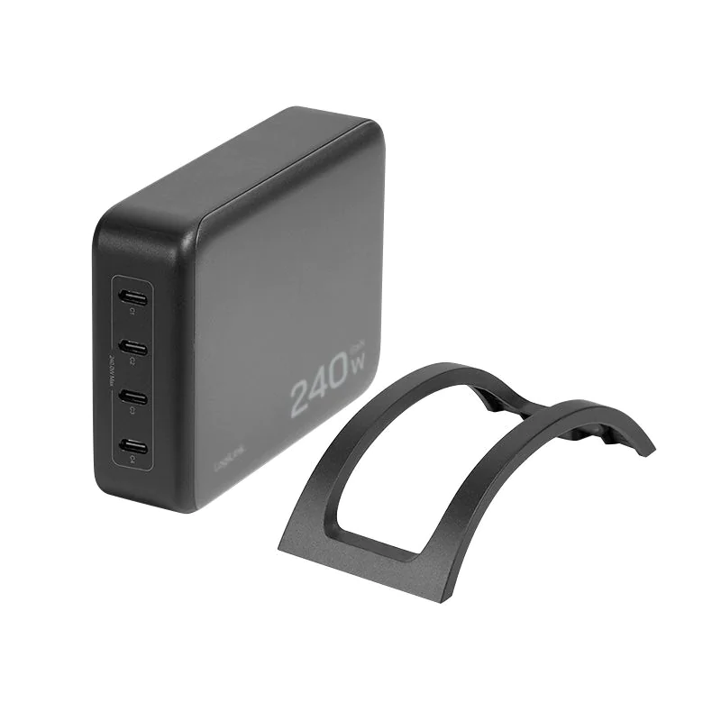 4-fach-USB-C-Ladegerät 240 W GaN PD 3.1 Schwarz von LogiLink - Produktbild 2 von 10