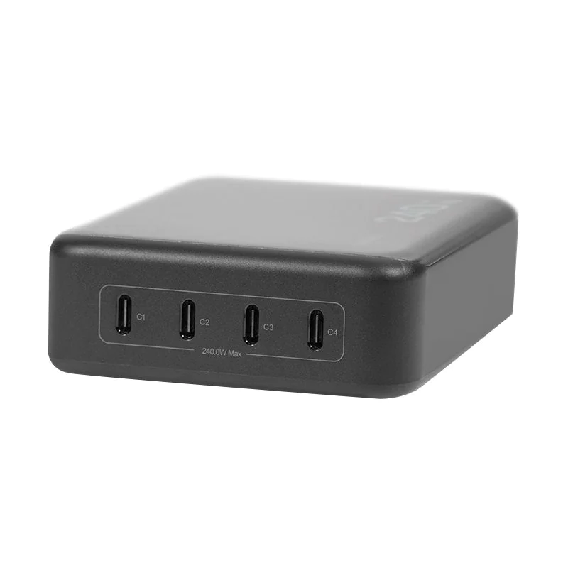 4-fach-USB-C-Ladegerät 240 W GaN PD 3.1 Schwarz von LogiLink - Produktbild 7 von 10