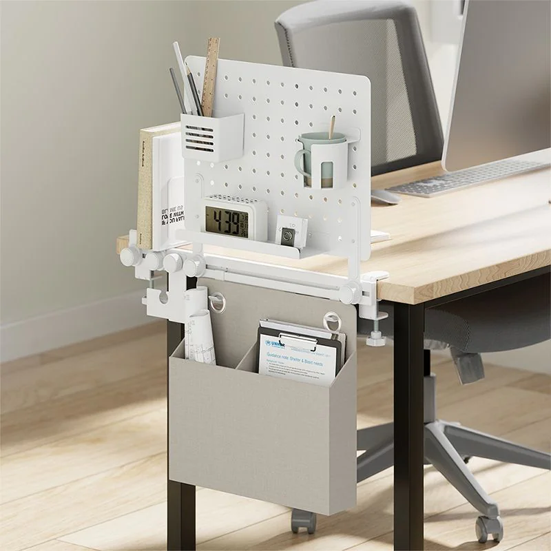 Lochplatten-Büroschienenorganizer/Kombination 55,7×17,2×74,5 cm bis 26 kg Weiß von LogiLink - Produktbild 5 von 9
