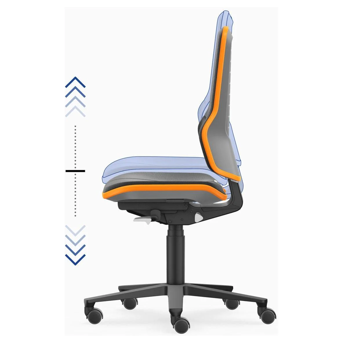 Arbeitsstuhl Neon ESD von bimos - Produktbild 4 von 10