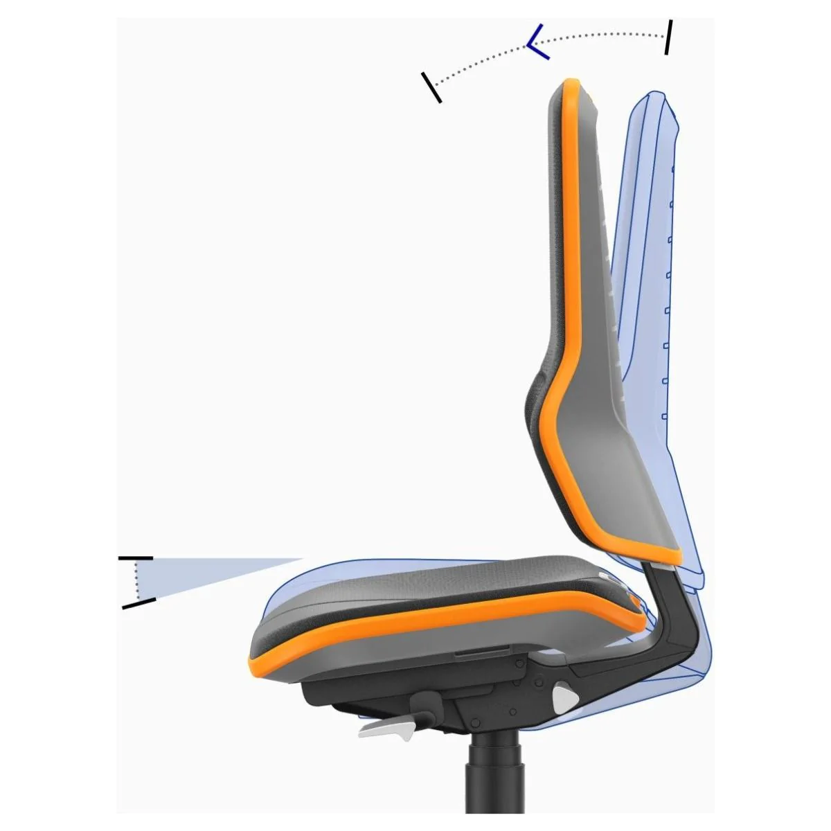 Arbeitsstuhl Neon ESD von bimos - Produktbild 5 von 10