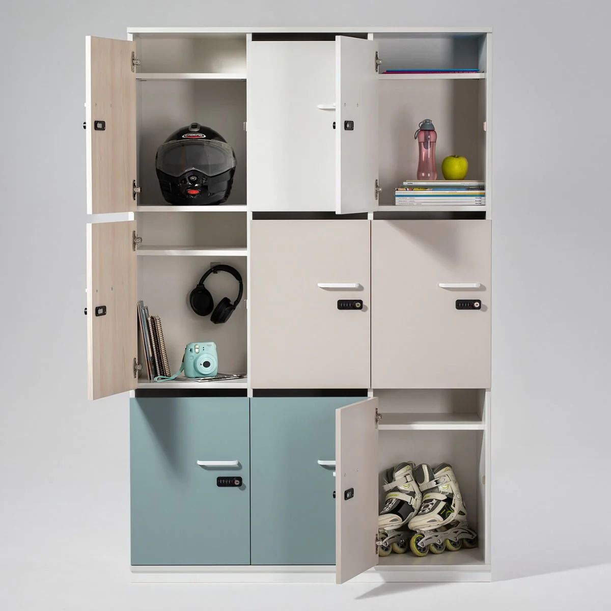 Garderobenschrank Puzlo Plattensockel 4 OH von Nowy Styl - Produktbild 2 von 8