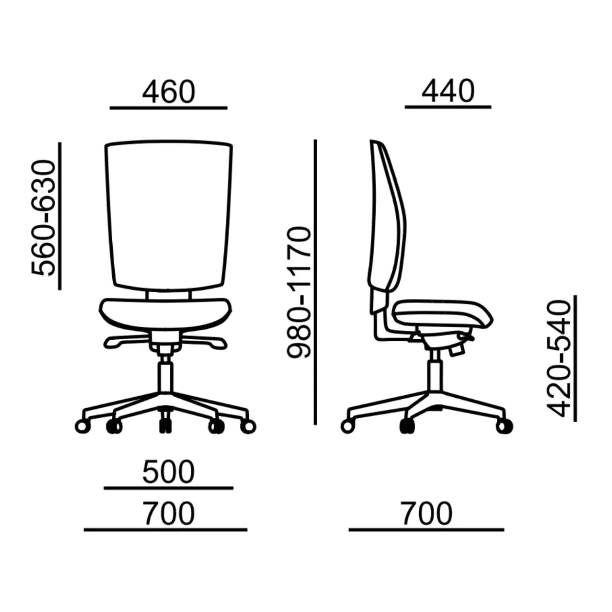 Bürostuhl Anatom 986B von RIM - Produktbild 4 von 4