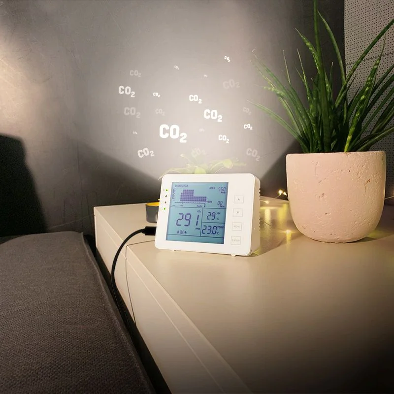 CO2-Messgerät mit Ampel Temperatur- & Luftfeuchtigkeitsanzeige von LogiLink - Produktbild 7 von 10