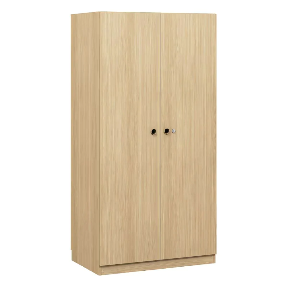 Kleiderschrank Pren Kleiderschrank mit Flügeltüren, Kleiderstange und Schuhfach - BIS-PNW08151S