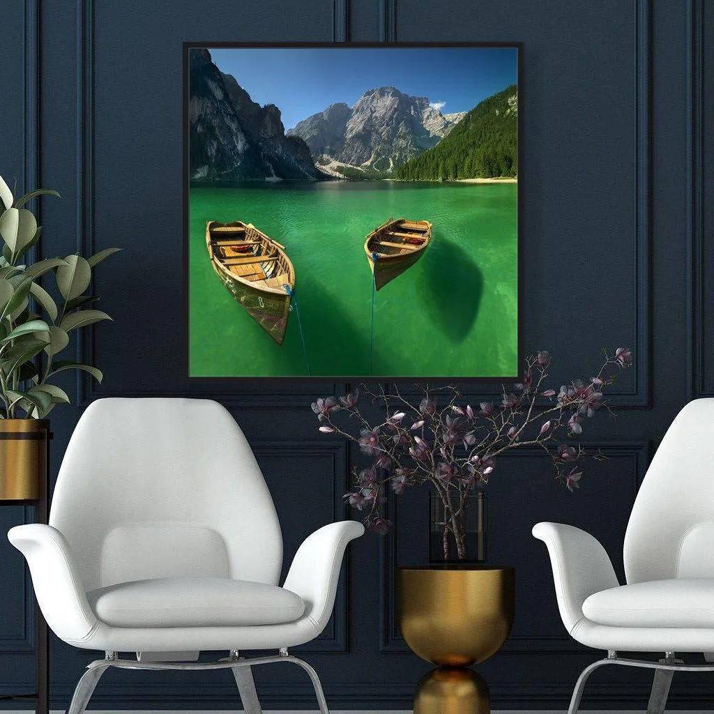 Frameless Picture – Smaragdgrün - SSA-FLPIC-20170001