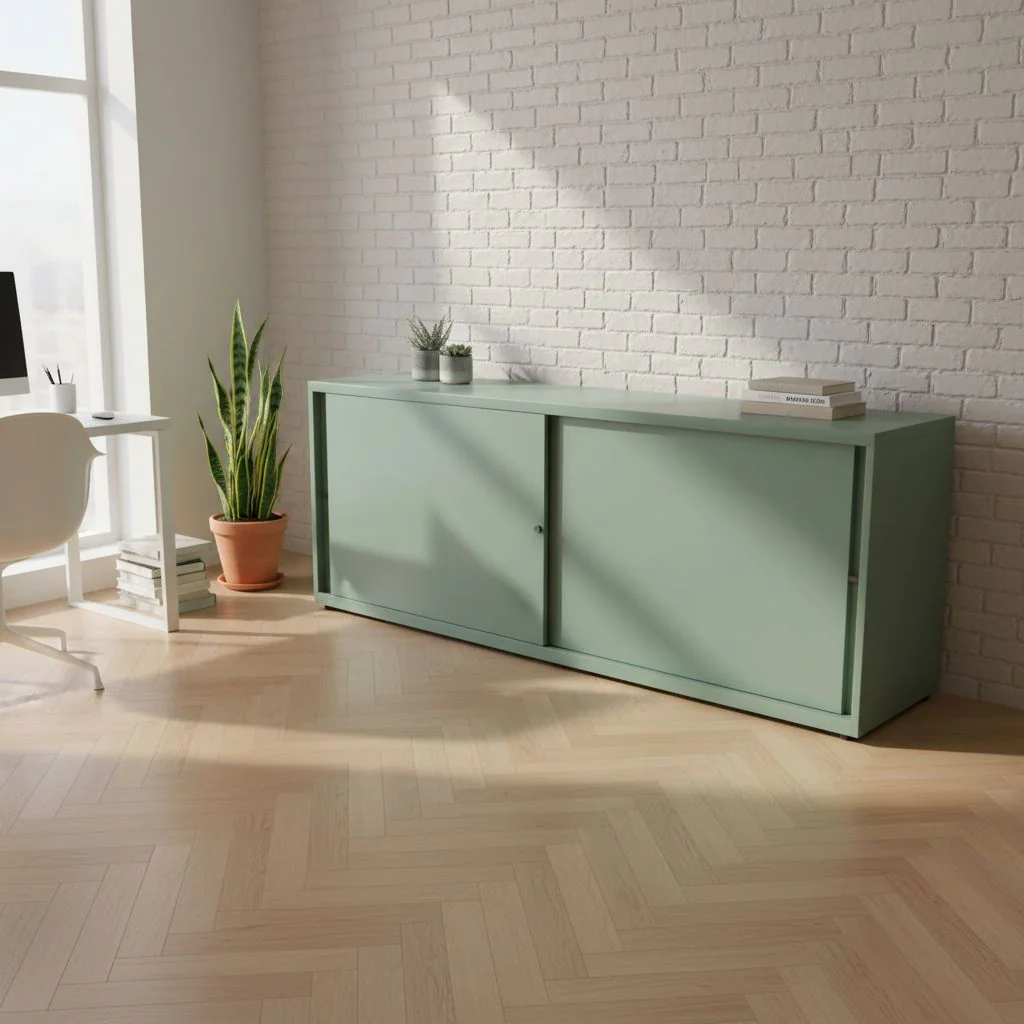 Schiebetürenschrank Glide 200 cm breit von Bisley - Produktbild 1 von 5