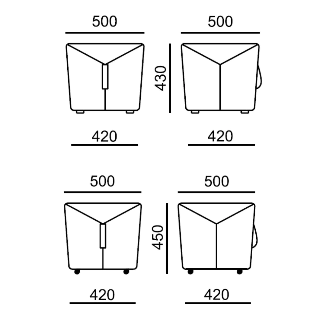 Hocker Stones 7765 Gleiter von RIM - Produktbild 2 von 3