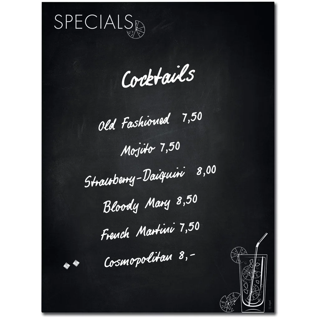 Glas-Magnettafel Artverum - Happy Hour matt von Sigel - Produktbild 2 von 6