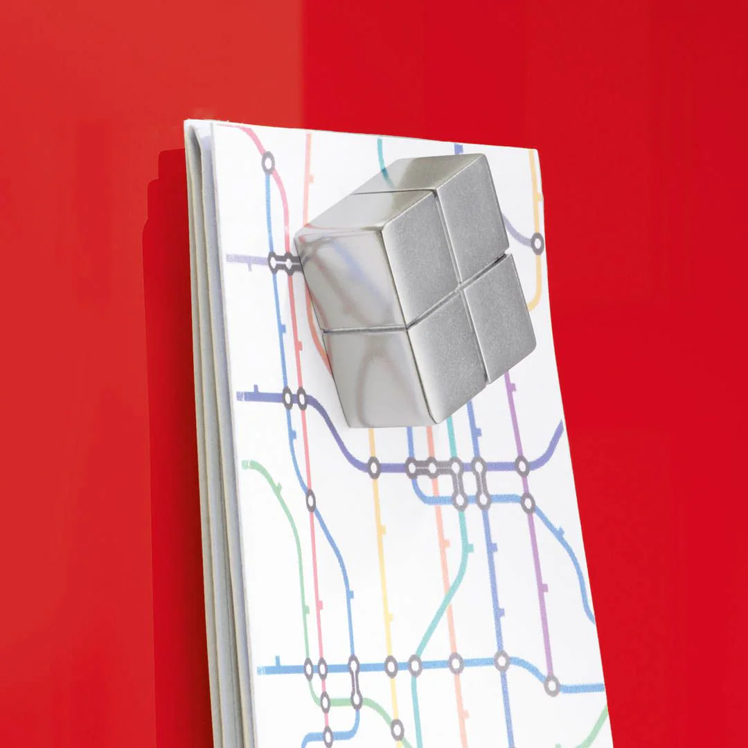 Glas-Whiteboard Artverum 100 x 65 x 1,5 cm - Rot von Sigel - Produktbild 7 von 9