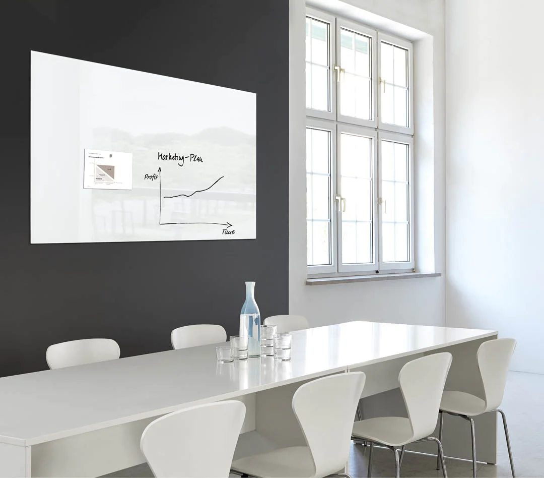 Glas-Whiteboard Artverum 120 x 90 x 1,8 cm - Super-Weiß von Sigel - Produktbild 2 von 8