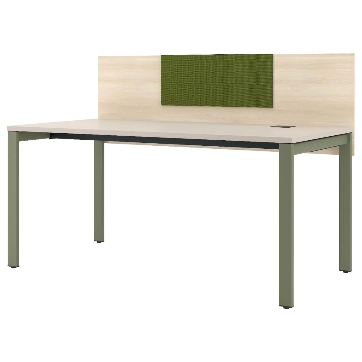 Schreibtisch SQart I-LEG mit Sichtschutz - NST-SQART-DESK-I-LEG-PNU