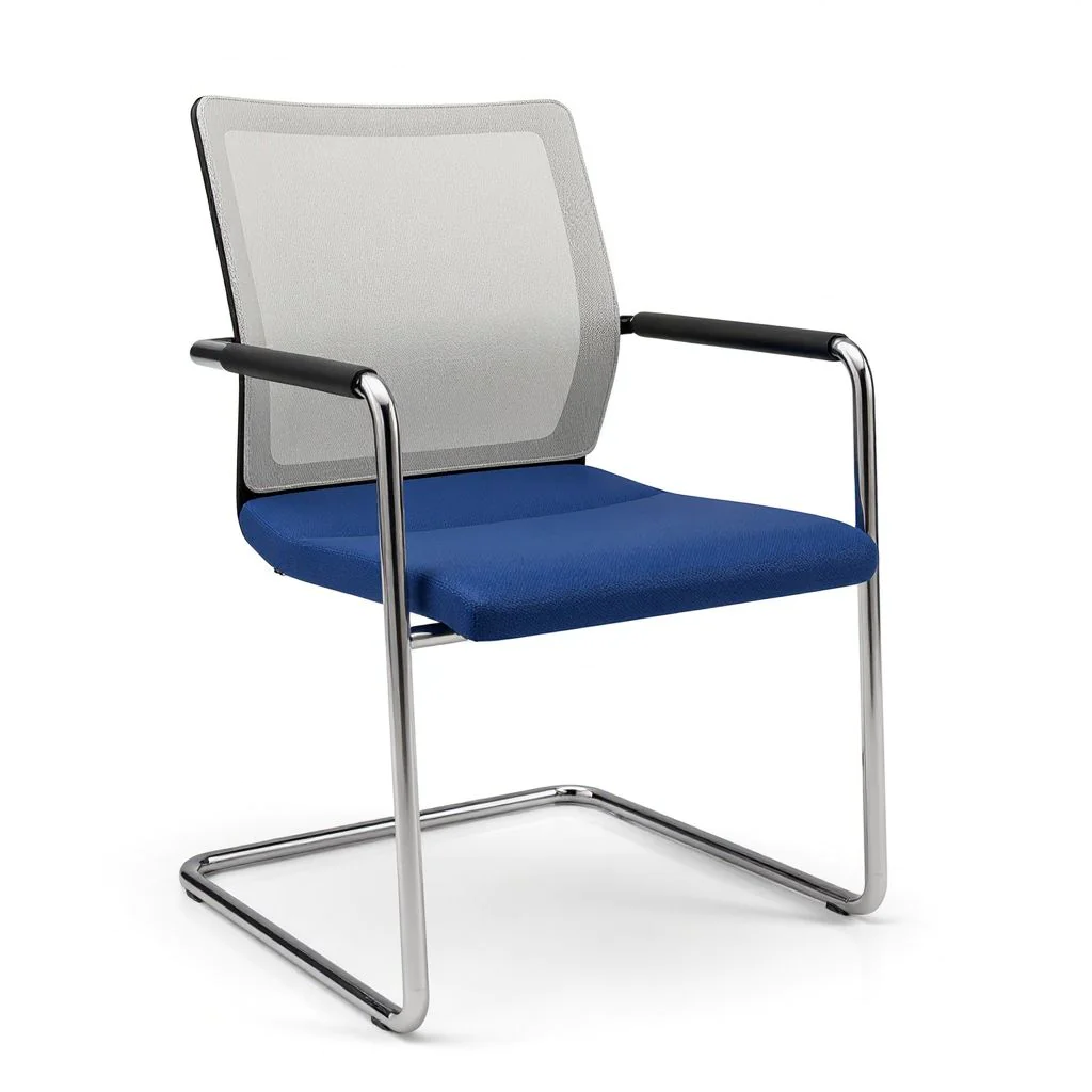 Freischwinger-Besucherstuhl Stilo visitor 6804 mesh/style von Dauphin - Produktbild 6 von 6