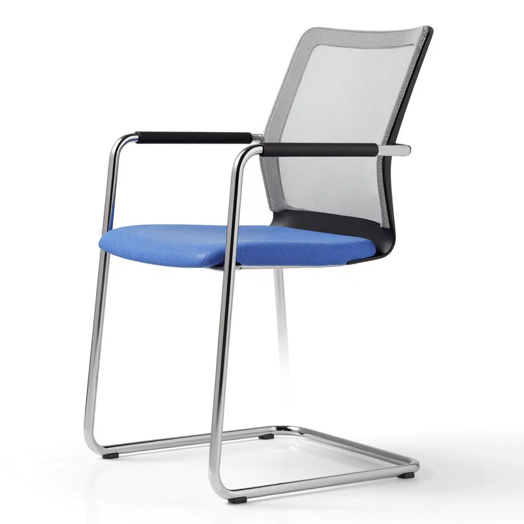 Freischwinger-Besucherstuhl Stilo visitor 6804 mesh/style - DAU-ST6804