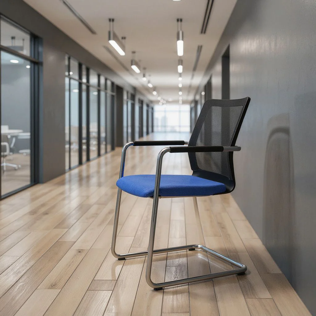 Freischwinger-Besucherstuhl Stilo visitor 6804 mesh/style von Dauphin - Produktbild 4 von 6